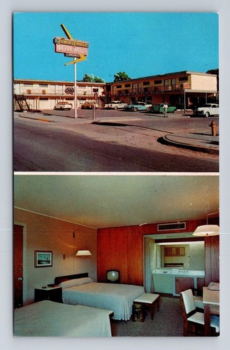 Albuquerque NM-New Mexico, Town House Motor Hotel, Advertising Vintage Postcard