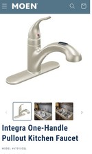 Moen Integra Classic Stainless 1-handle kitchen faucet/pullout spout 67315CSL