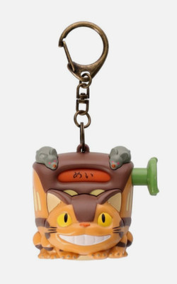 Studio Ghibli My Neighbor Totoro Cat Bus Destination Spinning Keychain Japan NEW