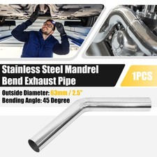 45 Degree Bend 2.5 Od Auto Diy Custom Mandrel Exhaust Pipe Stainless Steel
