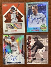 Texas Rangers Auto/Relics/Refractor Lot (13) Legends Game Used Numbered