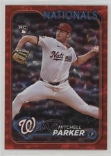 2024 Topps Update Red Crackle Foilboard 73/199 Mitchell Parker #US5 1ii2
