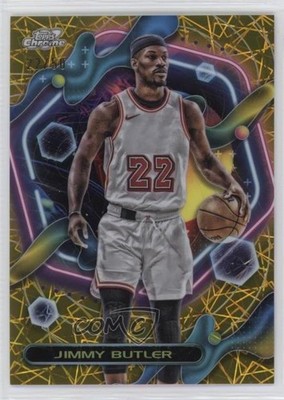 2023 Topps Cosmic Chrome Gold Interstellar Refractor 22/50 Jimmy Butler #49 12v9