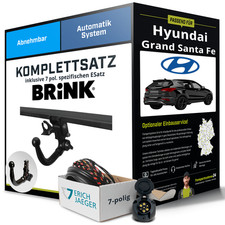 Anhängerkupplung BRINK abnehmbar für HYUNDAI Grand Santa Fe +E-Satz Set NEU