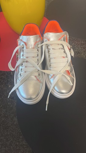 Sneakers von Andrea Pisani Venezia silber, Leder Größe 40 ungetragen NP 210,-€ - Bild 2 von 3