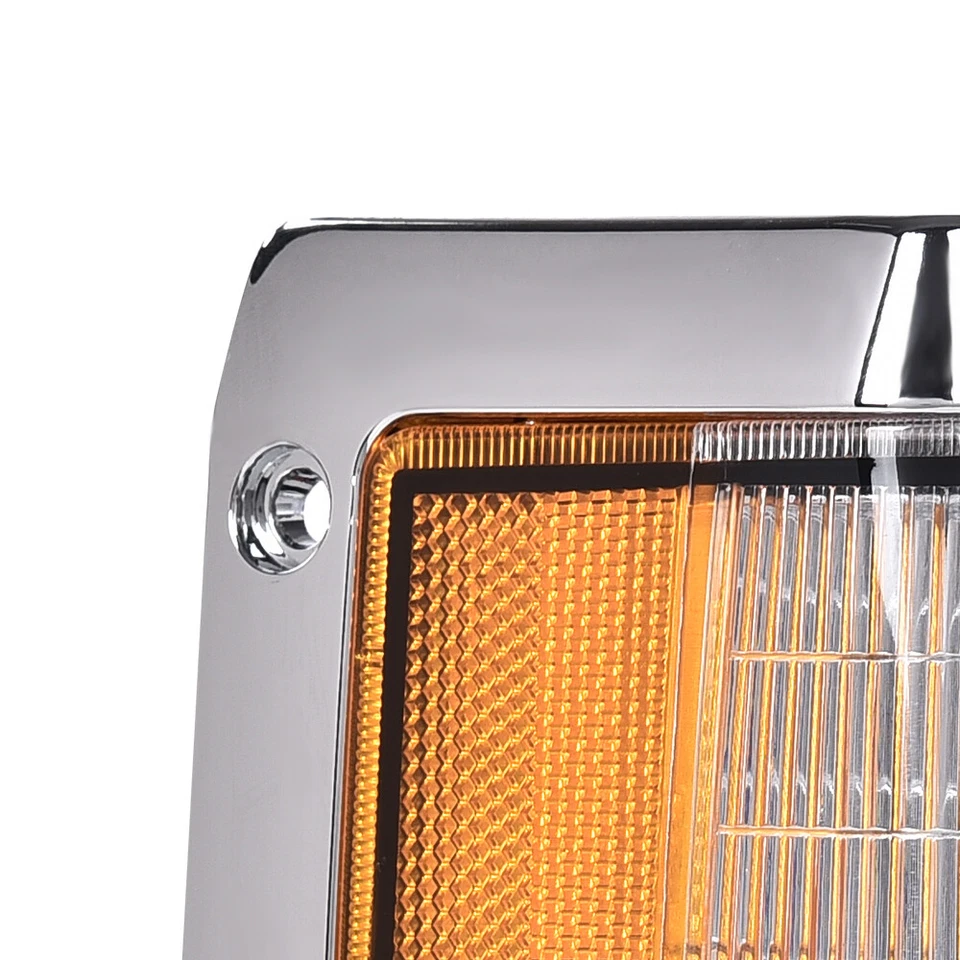 Luz de señalización lateral de esquina de estacionamiento cromada apta para Nissan D21 90-97 nueva Foto 4 de 4