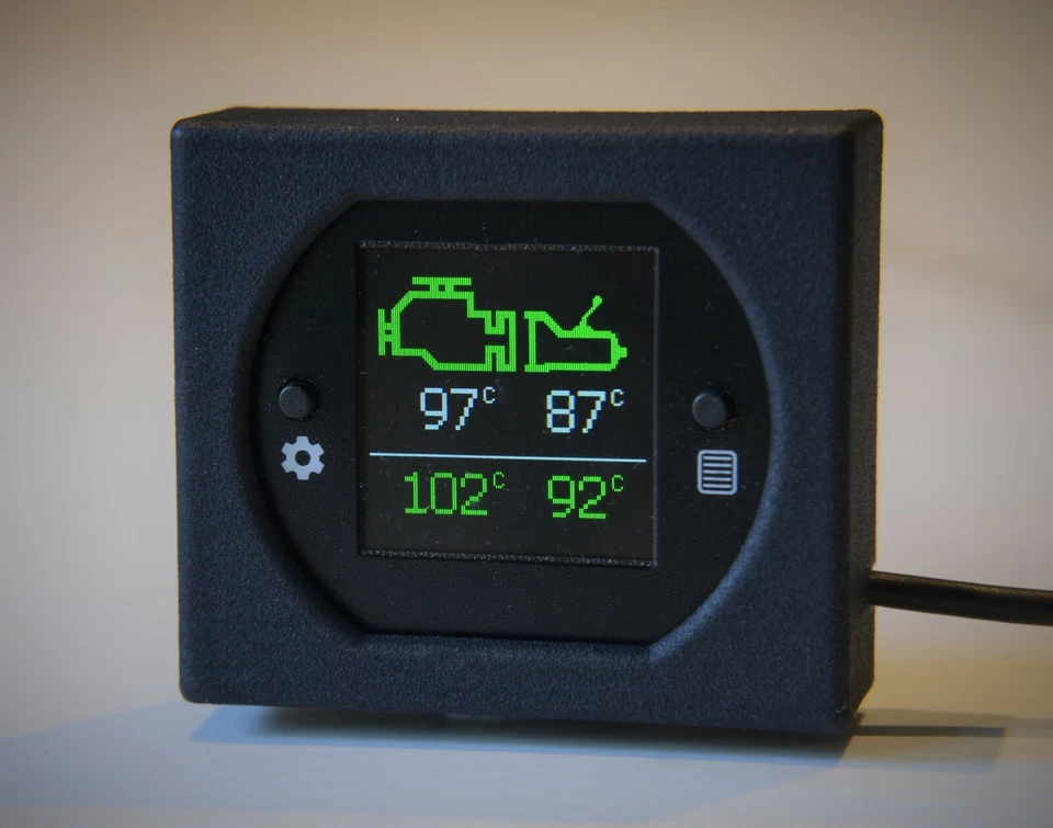 Engine & Transmission temperature, coolant level alarms - dash gauge - Image 3 of 4