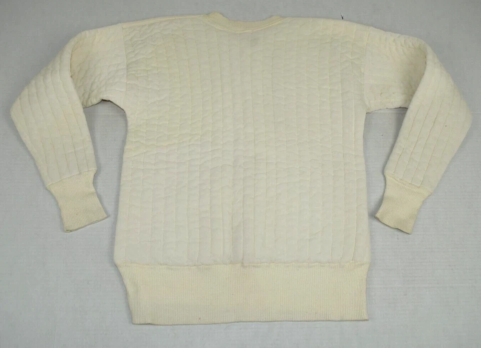 Camisa Térmica Vintage Munsingwear Talla S/M Años 60 Marfil Suave Interior Tejido Waffle Foto 3 de 4