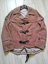 Jolt Women Multi-color Plaid Woven Poly Wool Blend Lined Jacket     Size L