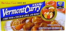 1 Japanese Vermont Curry Roux Sauce Mix Apple & Honey Hot House Foods カレー・ルー 辛口