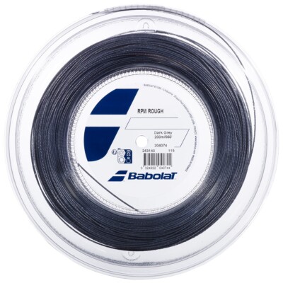 Babolat RPM ROUGH 17 1.25mm (dark grey) 660ft 200m Reel Tennis String