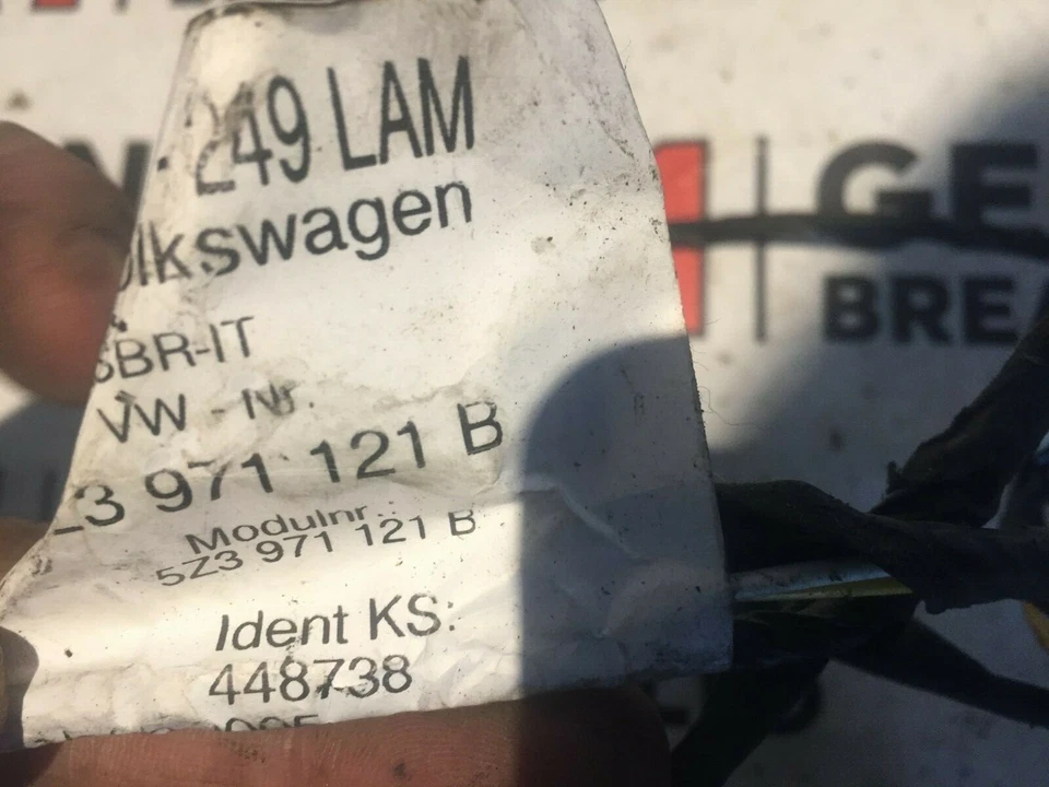 TELAR ORIGINAL VW FOX 2006-2010 PUERTA DELANTERA LATERAL DEL PASAJERO 5Z3971121B Foto 2 de 2