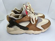 Nike Air Huarache Stussy Shoes Men's 6.5 Brown Desert Running Athletic Sneakers