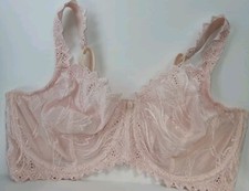Bali Bra 36DD Pink Lace Unlined Embroidered Underwire Adjustable Strap 3314 B242