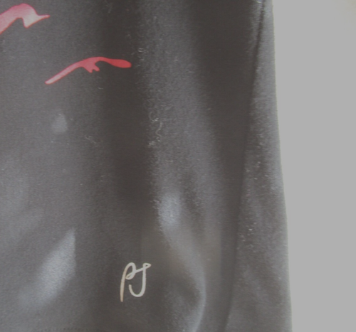 Pepe Jeans London Top Womens Graphic Front Sheer 3/4 Sleeve Artsy Boho Knit -XL - Picture 4 of 6
