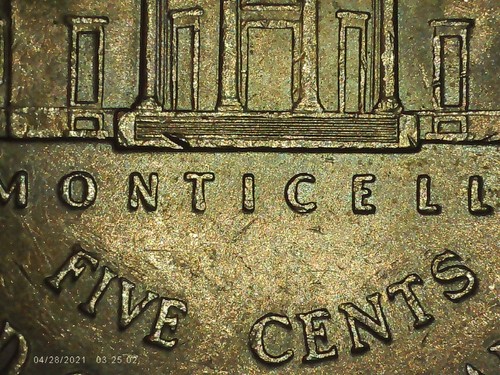2016-D Jefferson nickel DDO, Die chip on TRUST, five full steps 5FS, GEM, rare - Picture 6 of 7