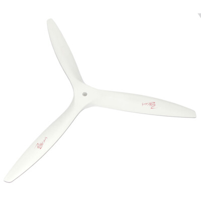 3 bladed 12x8 wood propeller white for Nitro Gas Engine RC model plane Warbird