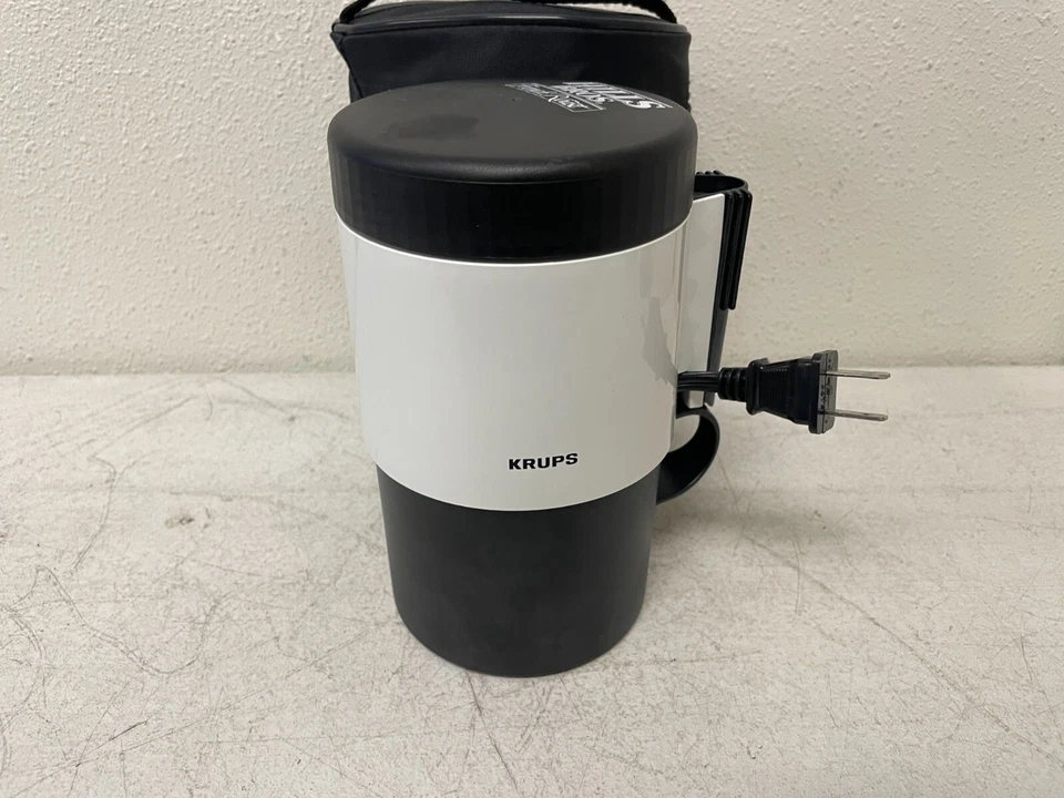 Cafetera de viaje Krups 147 Café Voyager completa funcionando hecha en Alemania 10 oz Foto 3 de 4