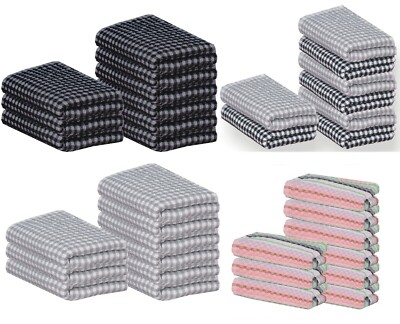1x bis 24x Packung Premium 100 % Baumwolle Frottee Geschirrtücher Küchentücher Hängeschlaufe