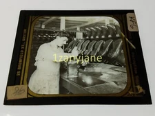 KFG HISTORIC Magic Lantern GLASS Slide 98 COBBLER AT HIS BENCH AND BOOTS EEEEE