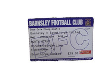 2009-10 Barnsley v Scunthorpe United - Championship - Ticket Stub
