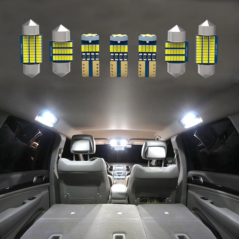 17x Luces LED interiores blancas para Toyota Land Cruiser J100 Lexus LX470 1998-2007 Foto 3 de 4