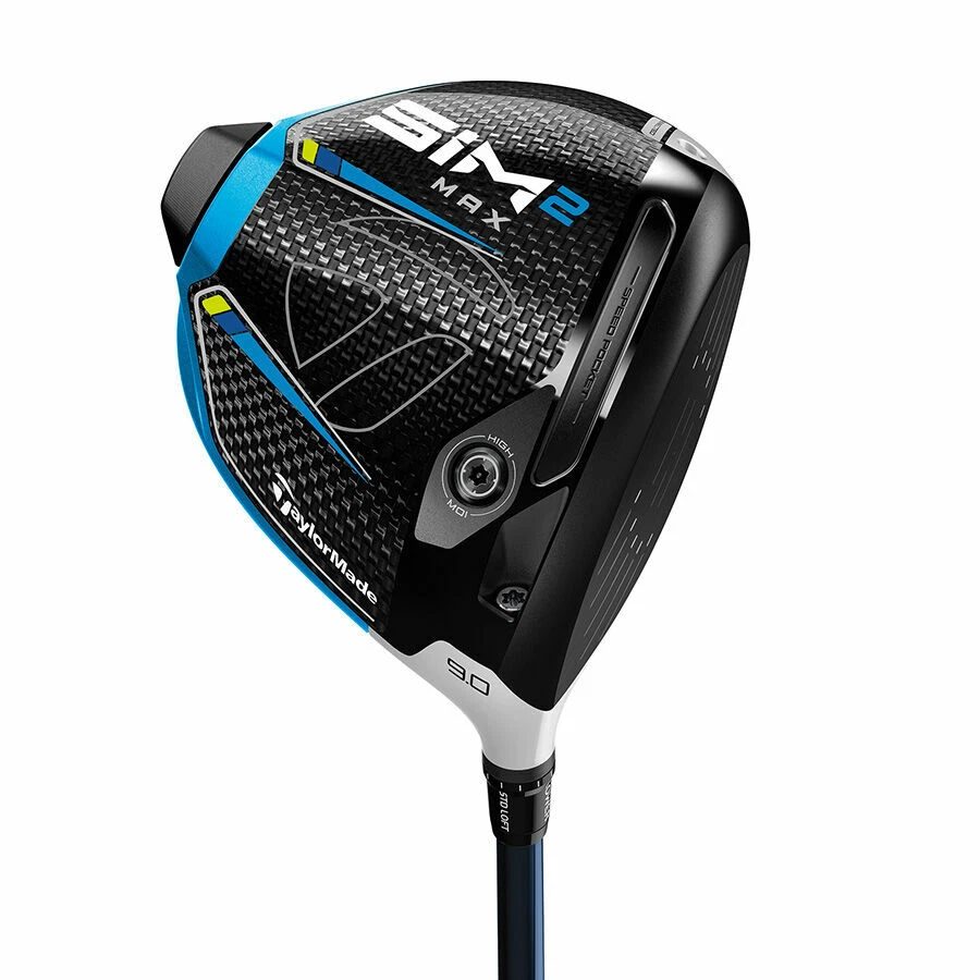 LEFT HANDED NEW TaylorMade SIM2 MAX 9.0* Driver, Kuro Kage Extra Stiff Flex