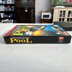 NES COMPLETE CHAMPIONSHIP POOL WITH POSTER NINTENDO GAME EXCELLENT CONDITION CIB