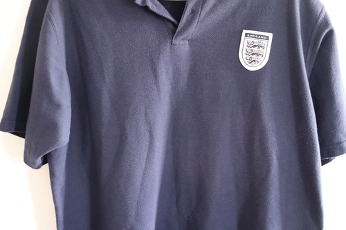 England Football Polo Shirt - Navy Blue, Size XL, with Embroidered Crest - Picture 4 of 14