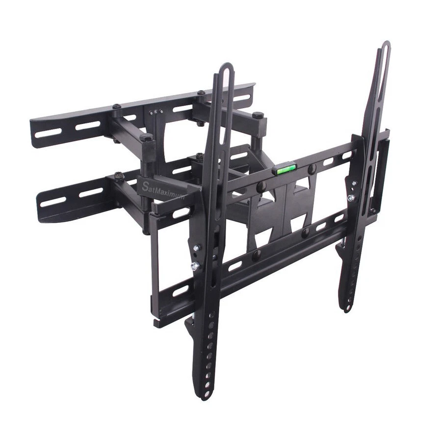 Paquete de 5 - Soporte de inclinación giratorio de doble brazo de movimiento completo con pantalla de 23-56 pulgadas para montaje en pared para TV Foto 3 de 4