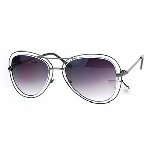 double shade aviator sunglasses
