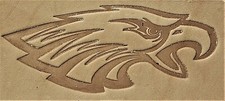 ACRYLIC Leather Embossing Stamp - EAGLES - for Veg Tanned Leather