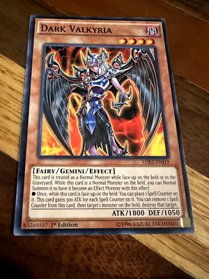 Carta Yu-Gi-Oh! Dark Valkyria - LDK2-ENJ19 - Común 1ª Edición, Del Mazo Legendary Decks II, Monstruo Hada Géminis