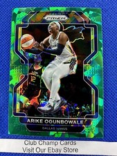 2022 #139 Arike Ogunbowale WNBA Panini Prizm Basketball Green Ice Prizm Wings