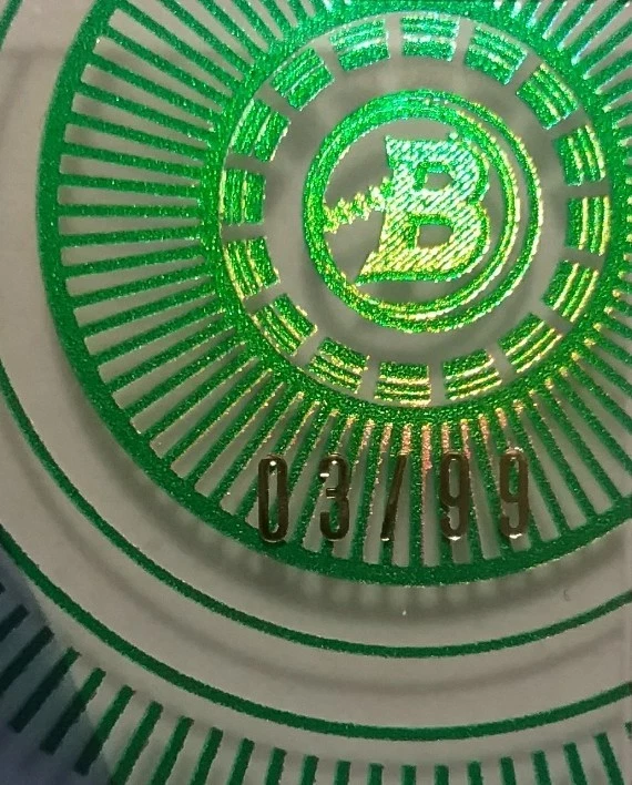 2017 Bowman High Tek P. J. CONLON Auto/Autograph Green Rainbow Diffractor /99 - Image 3 of 4