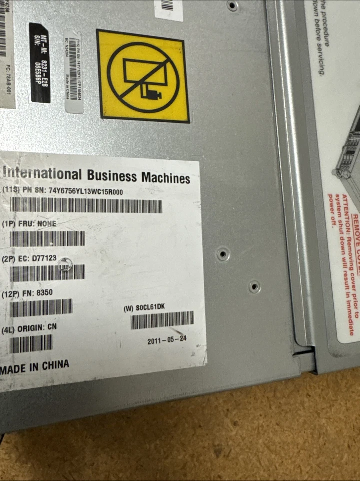 Servidor IBM 8231-E2b Power p730, 3,55 GHz 16 núcleos, 2 x EPC3, PowerVM express Foto 4 de 4