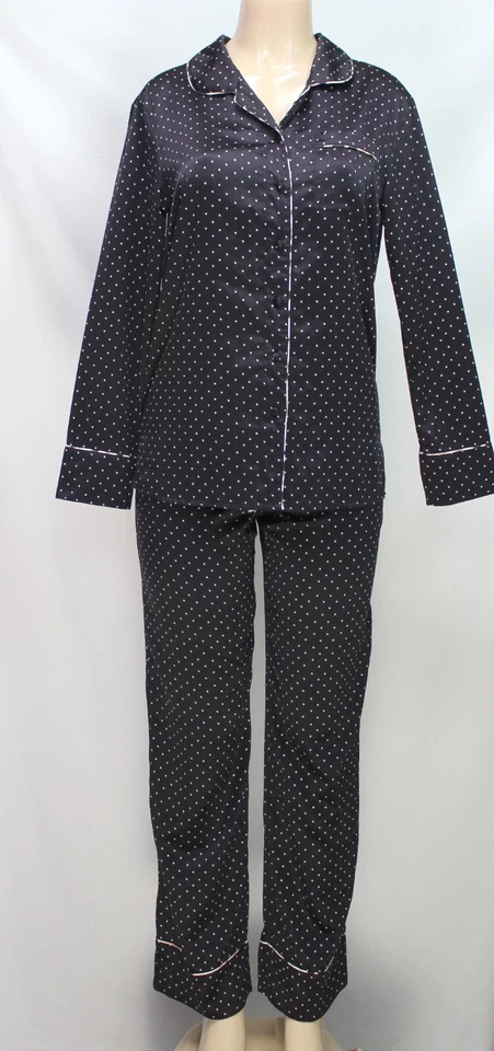 Conjunto de pijama para mujer Cosmopolitan negro talla S Foto 4 de 4