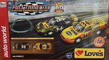 Auto world 60th ANNIVERSARY EXCLUSIVE NASCAR Full Throttle Slot Car Race Set