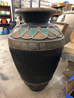Italian Terra Cotta Co. Pottery Floor Vase California