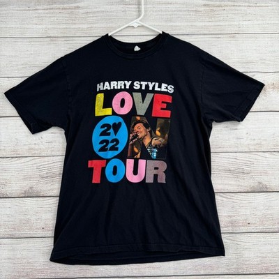 Harry Styles Love on Tour 2022 Concert T-Shirt Adult Large Black Los Angeles