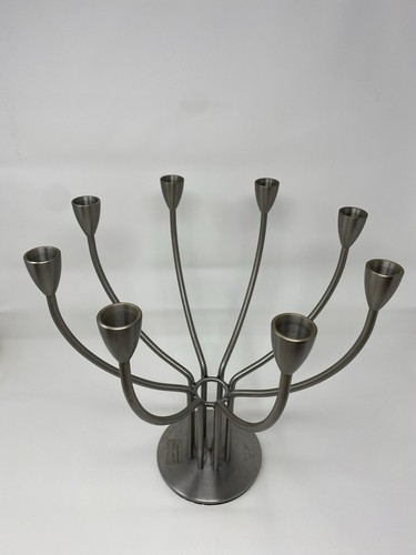 Portacandele 8 bracci Ikea Stoccolma - Candelabro moderno in metallo 1999 - Foto 4 di 10