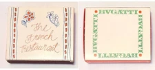 2 Vintage Box Matches Bvgatti The French Restaurant Omni International Hotel
