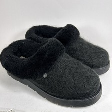 Size 7 - BOBS from Skechers Women's Keepsakes Ice Angel Slippers Black