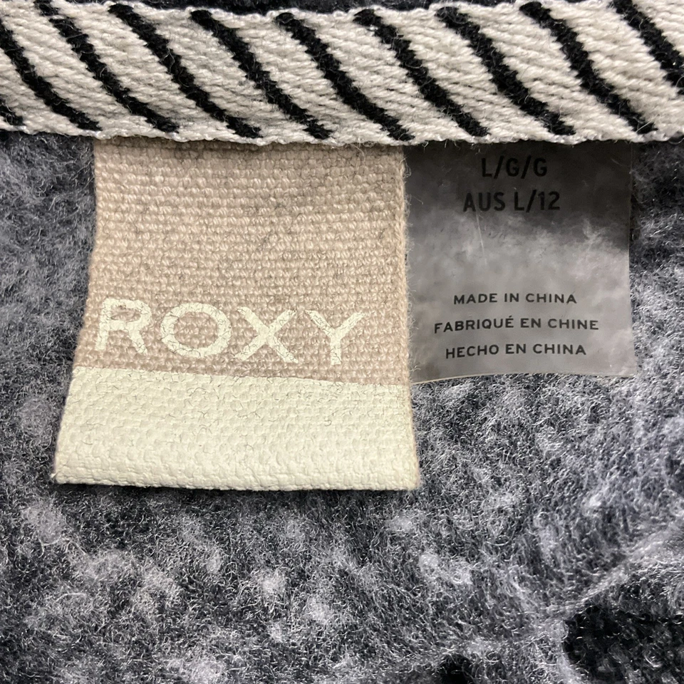 Roxy Pullover Hoodie Women’s Large Gray.   12078 - Image 4 of 4