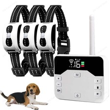 2 In 1 Electric Pet Wireless Fence Dog Training Collar Anti Runaway Up to 3 Dogs
