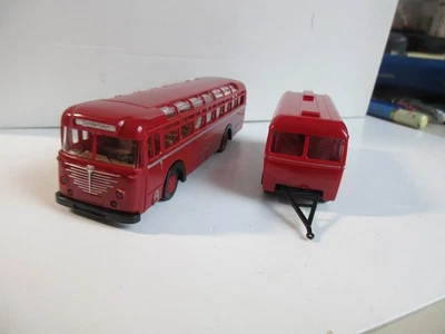 Brekina 1:87 Büssing 6500 T Deutsche Bundesbahn mit Anhänger !!! - Bild 1 von 4