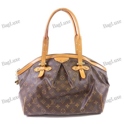 LOUIS VUITTON LV GHW Tivoli GM Shoulder Bag M40144 Monogram Brown