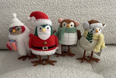 Lot of 4 NWT Target Featherly Friends Christmas 2023  Ginger Dapper Wafer Chip