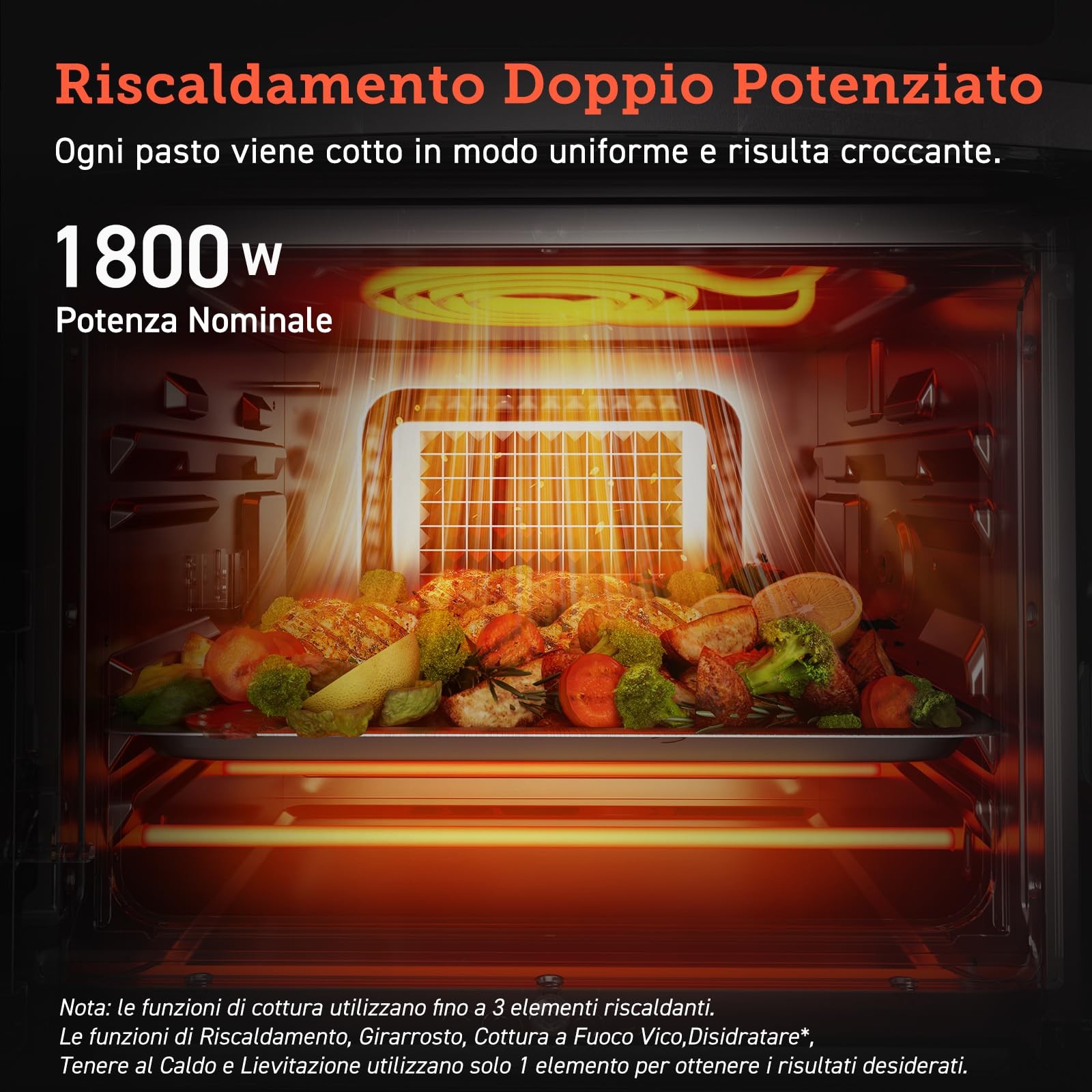 Cosori Friggitrice ad Aria 12 Litri Doppia Resistenza Forno Elettrico 11 foto 4