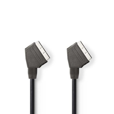 Scart Kabel 2m Audio Video AV Scartstecker auf Scartstecker 21-polig